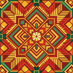 Geometric ethnic oriental pattern traditional Design for background,carpet,wallpaper,clothing,wrapping,fabric,Vector illustration.embroidery style