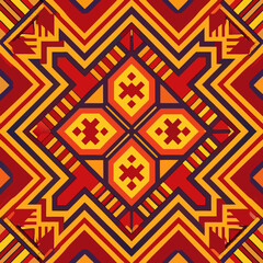 Geometric ethnic oriental pattern traditional Design for background,carpet,wallpaper,clothing,wrapping,fabric,Vector illustration.embroidery style
