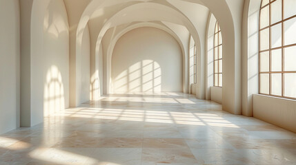 Obraz premium Background with windows and shadows for product presentation.