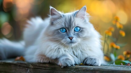 With its sapphire eyes it is considered one of the most beautiful cat breeds in the world