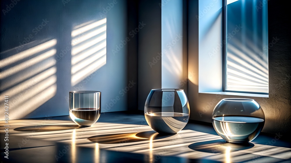 Aufkleber the language of light: exploring the play of light and shadow generative ai computer-generated