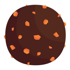 illustration of candied and delicious chocolate