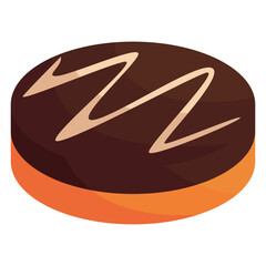 illustration of candied and delicious chocolate