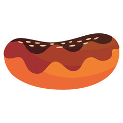 illustration of candied and delicious chocolate