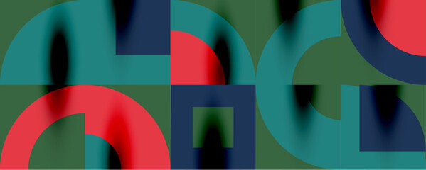 Neo memphis geometric pattern with circles, squares. Pop art abstract background for covers, banners, flyers and posters and other templates