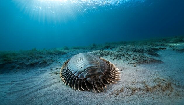 Trilobite bajo el mar
