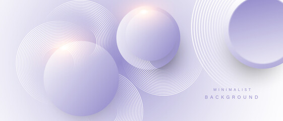 Abstract minimalist background with circle elements. Digital technology concept. vector illustration.
