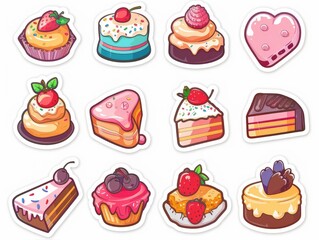 set of cakes
