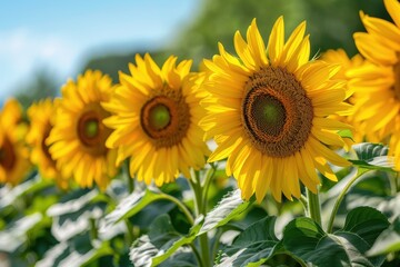 Sunflowers in Bloom