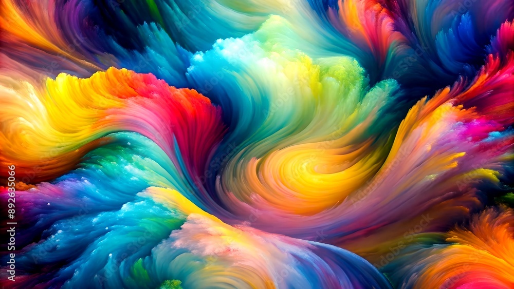 Poster color's choreography: exploring the interplay of color in art generative ai-generated design