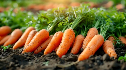 A vast field of carrots ready for harvest