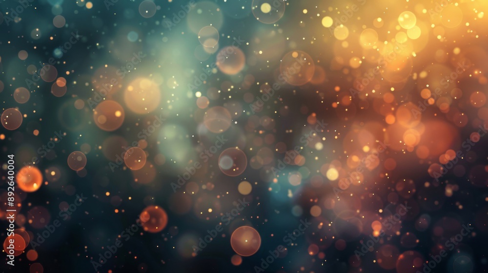 Aufkleber Soft-focus bokeh lights creating a dreamy and ethereal abstract background