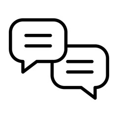 3155-Conversation Vector Line Icon Design