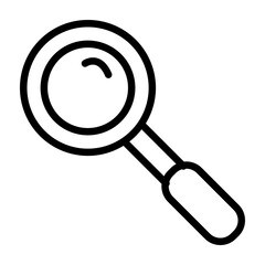 3167-Magnifying Glass Vector Line Icon Design
