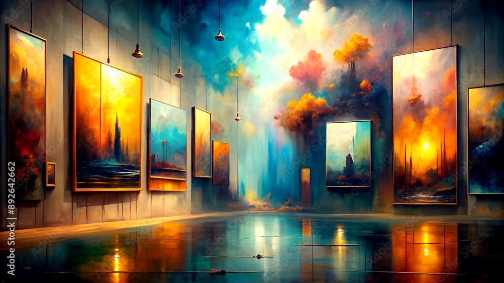 Poster the art of the unfinished: exploring the beauty of imperfection in abstraction generative artificial