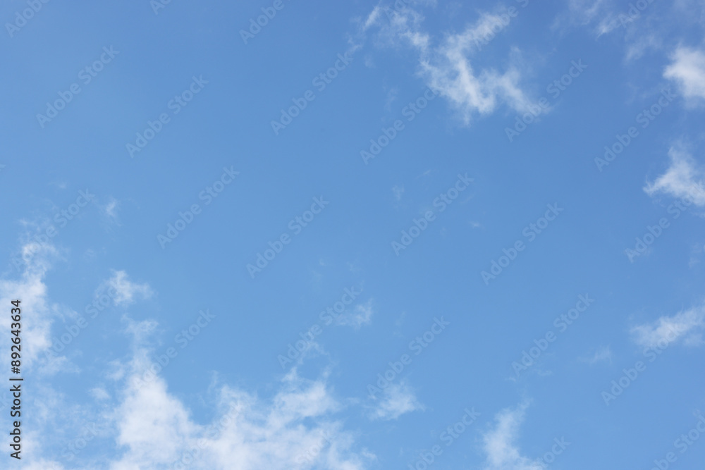 Wall mural blue sky with clouds