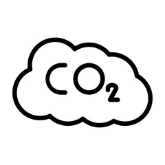 Co Vector Line Icon Design