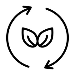 Reuse Vector Line Icon Design