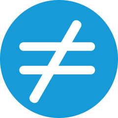 airplane icon on a white background not equal icon 