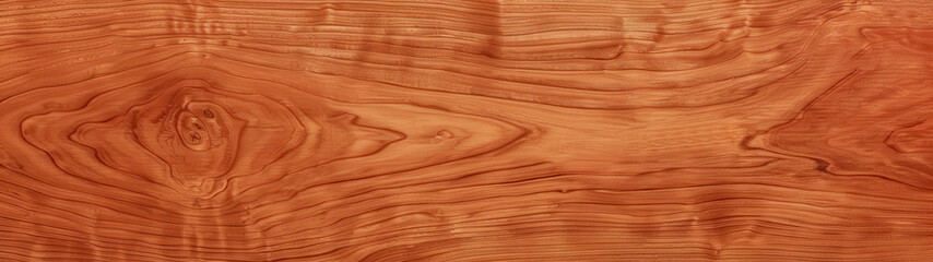 Fototapeta premium This cherry wood grain background features intricate patterns and warm, reddish-brown hues, highlighting the elegant and timeless appeal of cherry wood