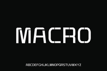 Obraz premium Display alphabet font vector design suitable for headline, poster, logo, banner and many more