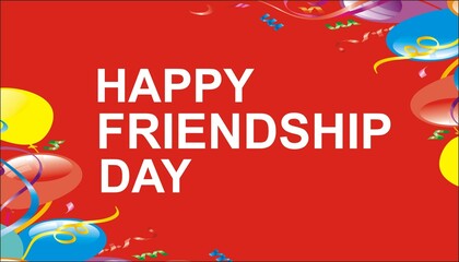 Naklejka premium Happy international Friendship Day 2024