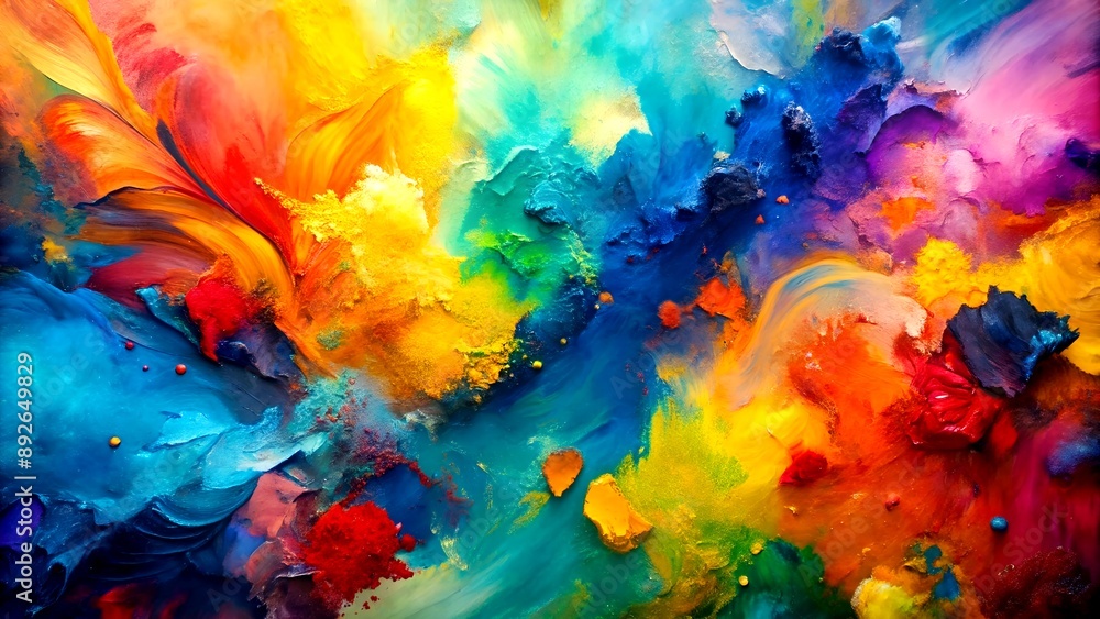 Aufkleber the art of abstraction: a celebration of form and color generative ai neural artwork