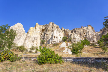 The famous open air museum in Goreme, Cappadocia