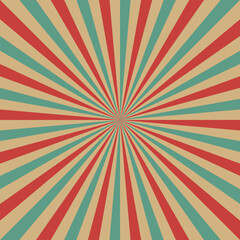 Retro colorful sunbrust  frame background