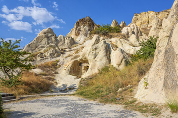 The famous open air museum in Goreme, Cappadocia
