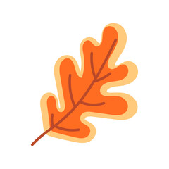 Obraz premium orange leaf vector, vector illustration, abstract, art, 3d rendering