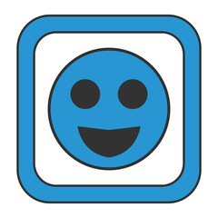 facial expression vector emoticon, vector illustration, abstract, art, 3d rendering