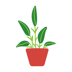 vector flower pot vector illustration, abstract, art, 3d rendering