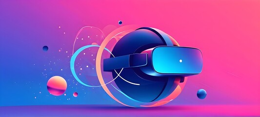 minimalist abstract wallpaper as symbol for virtual reality
