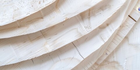 Obraz premium Elegant Abstract Background: White Plywood Texture for Modern Interior Design. Minimalist Wood Grain Pattern Showcasing Natural Material Beauty. AI-Generated 4K High-Resolution Wallpaper for Architect