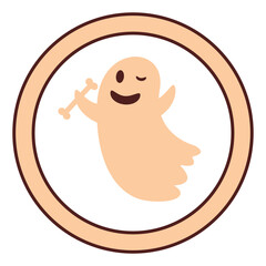 white ghost vector, vector illustration, abstract, art, 3d rendering