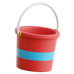 Bucket 3d Illustration