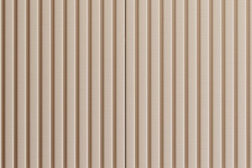 Fototapeta premium The image is a close up of a tan wall with a pattern of vertical lines. 3d rendering.