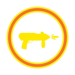 gun, vector illustration, abstract, art, 3d rendering