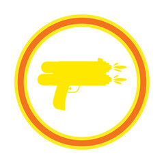 gun, vector illustration, abstract, art, 3d rendering