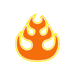 hot fire, vector, silhouette, vector illustration, abstract, art, 3d rendering