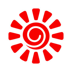 unique sun , vector, silhouette, vector illustration, abstract, art, 3d rendering