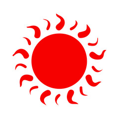 unique sun , vector, silhouette, vector illustration, abstract, art, 3d rendering