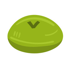 Gambar kue ku hijau or green tortoise cake vector illustration, kue thok cake icon, kue kura kura clip art image. jajanan tradisional kue basah, indonesian traditional sweet cake dessert, local snack  © logomimi