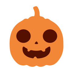 halloween pumpkin with facial expression, vector, silhouette, vector illustration, abstract, art, 3d rendering