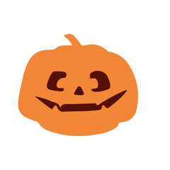 halloween pumpkin with facial expression, vector, silhouette, vector illustration, abstract, art, 3d rendering