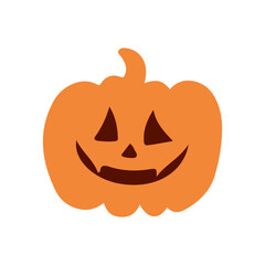 halloween pumpkin with facial expression, vector, silhouette, vector illustration, abstract, art, 3d rendering