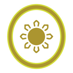 sun logo, vector, silhouette, vector illustration, abstract, art, 3d rendering