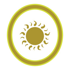 sun logo, vector, silhouette, vector illustration, abstract, art, 3d rendering