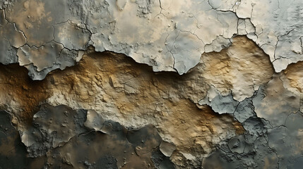 Fototapeta premium Background texture of grungy metal steel with cracks and peeling paint